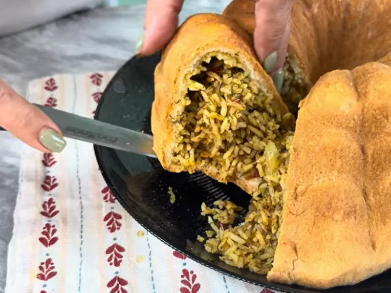 تهیه پرده پلو خوشمزه ترکیه ای / یک غذای خوشمزه ترکیه ای