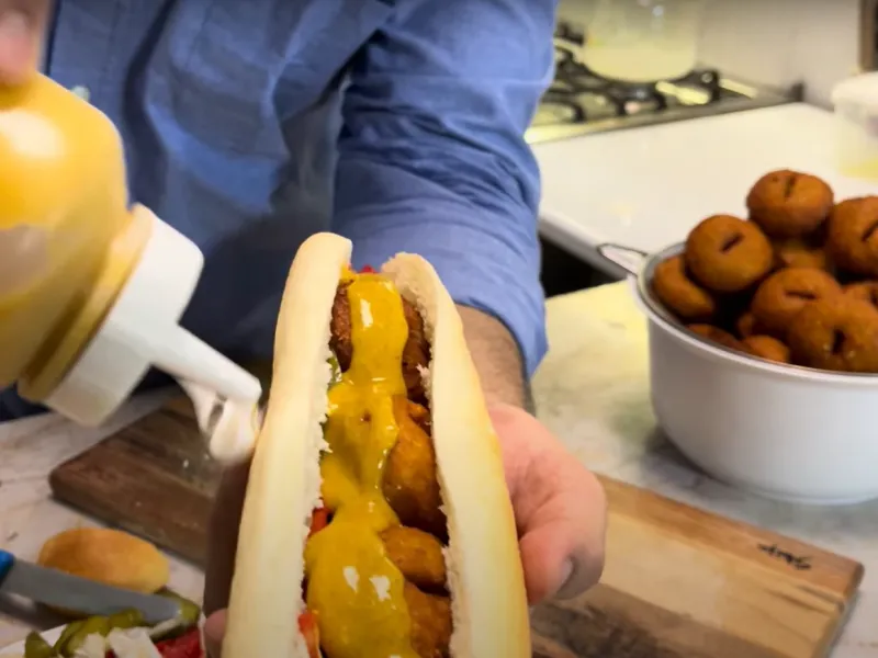 دستور تهیه فلافل اصل از آشپز خوزستانی / فلافل پفکی درست کنید