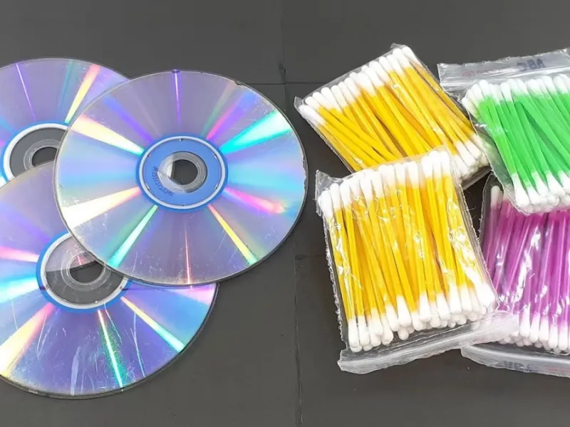 کاردستی خلاقانه برای بچه ها / بازیافت سی دی های قدیمی و گوش پاک کن به یک کاردستی خلاقانه