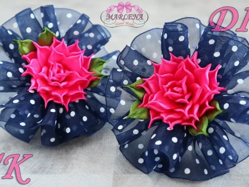 من با ساخت این گلسر ها کسب درآمد میکنم/ ساخت گلسر گل گل با تزیین تور