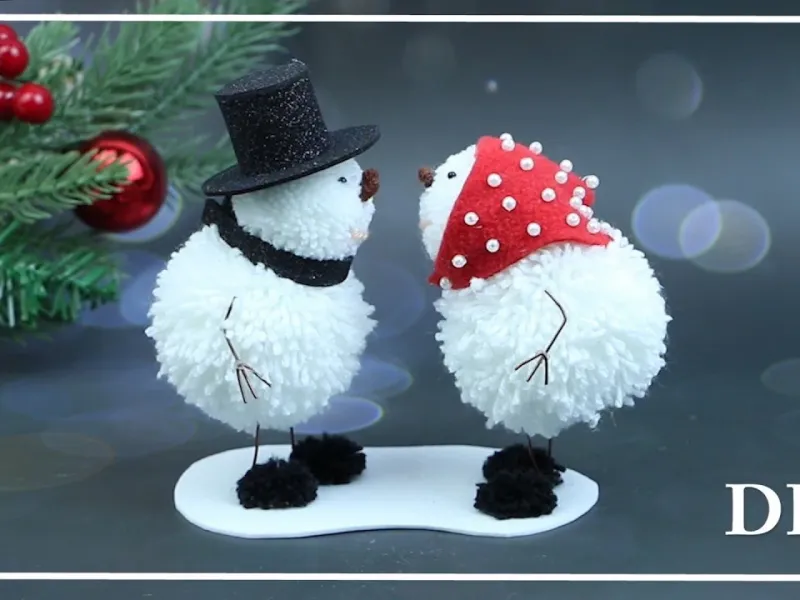 با دستانت و بدون بافتن دو تا جوجه دکوری درست کن و هدیه بده!