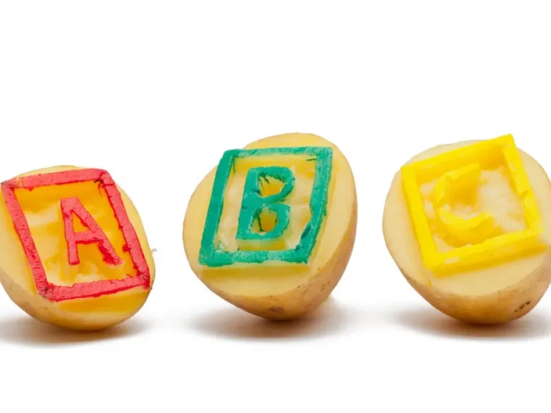 ساخت مهر چاپ پارچه با سیب زمینی یا یه تکه فوم!