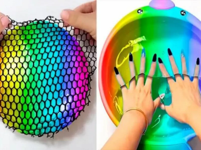 ویدیو آرامش بخش / ویدیو رضایت بخش صداهای جالب اسلایم