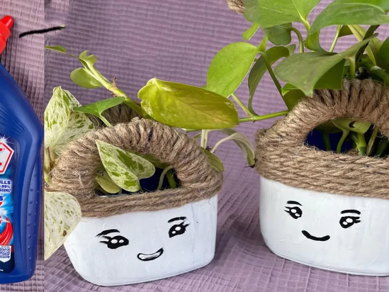 ایده برای دوست داران طبیعت / ساخت گلدان با ظرف پلاستیکی شوینده