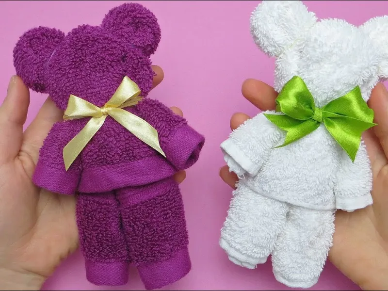 چگونه خرس عروسکی حوله ای برای بچه ها درست کنیم؟