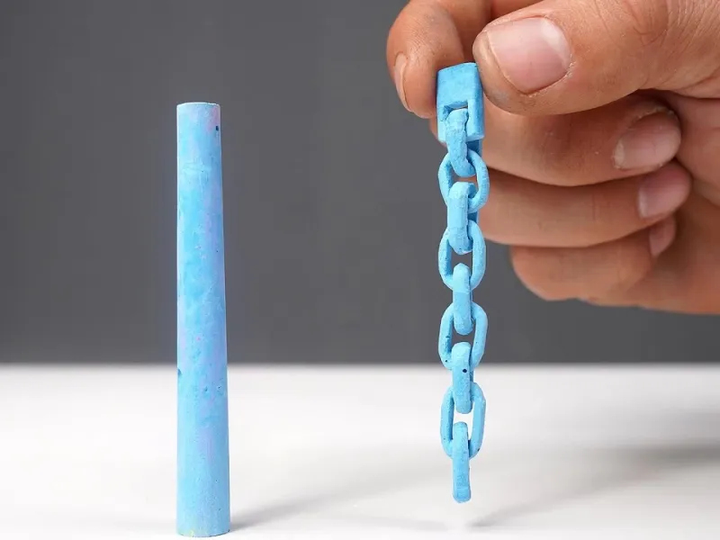 99 درصد مردم نمی توانند با گچ یک زنجیر بسازند!