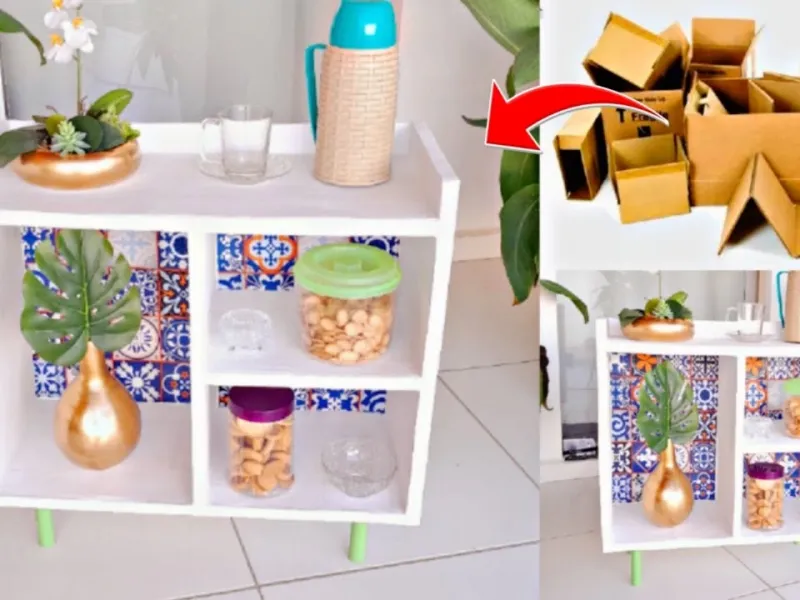 ساخت کمد مقوایی تزئینی: ایده ای خلاقانه با مقوا