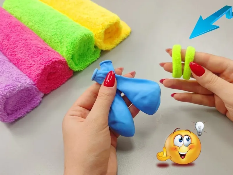ساخت عروسک با حوله و بادکنک برای کودکان!