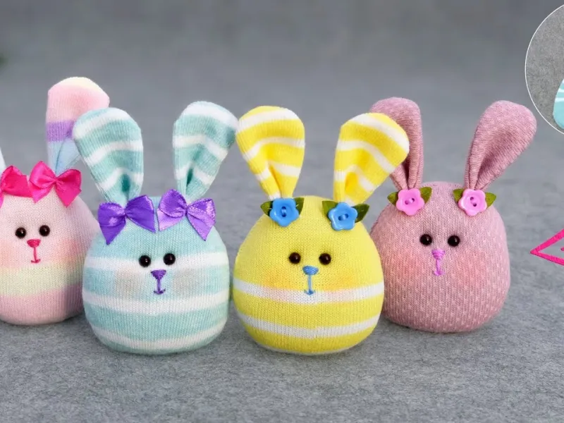 آموزش ساخت عروسک خرگوش بازیگوش با جوراب!