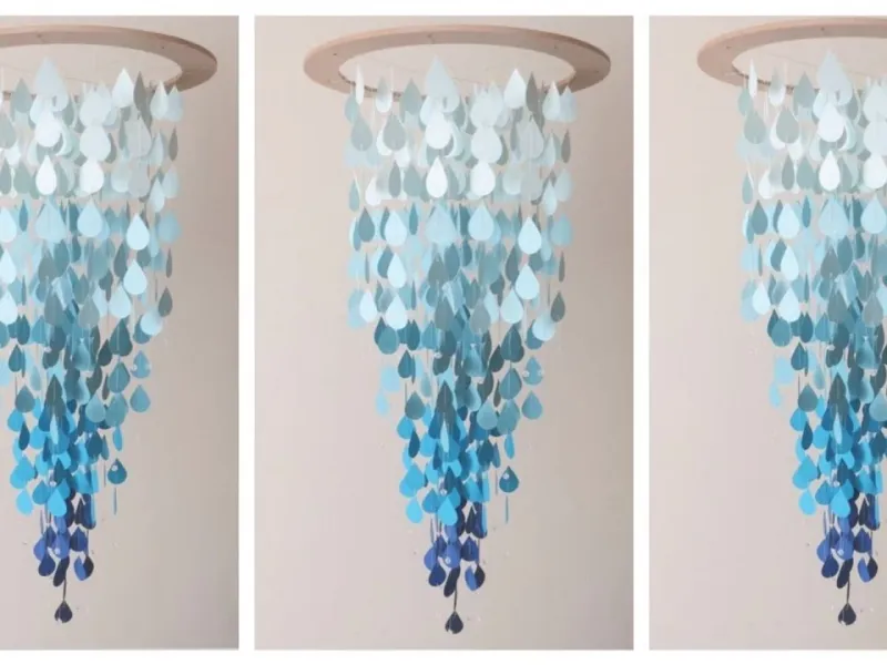 آموزش ساخت سقف آویز ریسه ای با کاغذ رنگی!