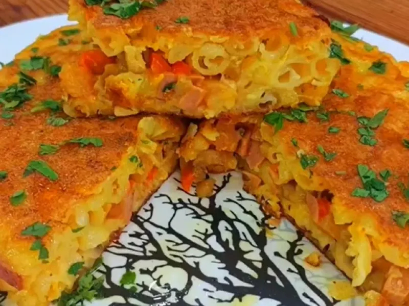 طرز تهیه کوکو ماکارونی خوشمزه و لذیذ / کوکو ماکارونی آسان و سریع و متفاوت