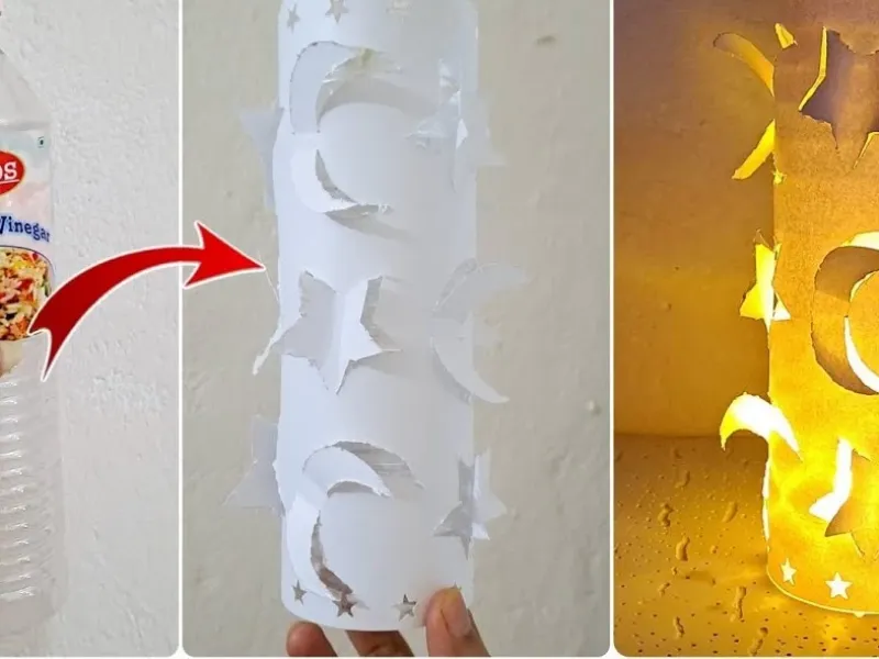 لوستر آسان با بطری پلاستیکی: ایده های خلاقانه کاردستی