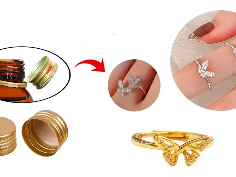 انگشترهای پروانه خانگی / نحوه ساخت حلقه در خانه
