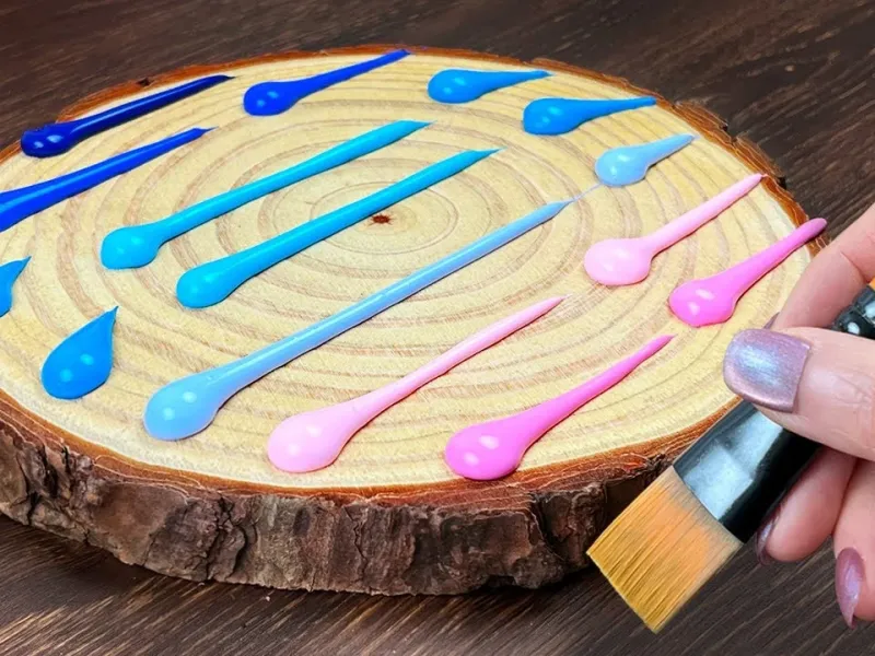 نقاشی آسمان پرستاره با تکنیک های آسان اکریلیک برای مبتدیان!