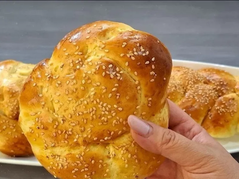 نان صبحانه شیرین راز / طرز تهیه خوشمزه ترین نان