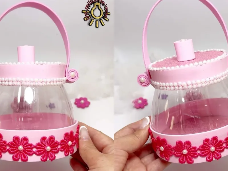 ساخت جای حبوبات خلاقانه از بطری های پلاستیکی!