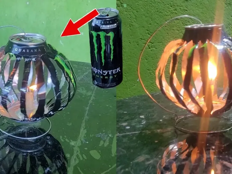 ساخت جا شمعی گردان با قوطی نوشابه!