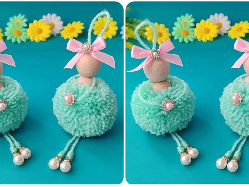 آموزش ساخت پوم پوم با نخ عروسک برای هدیه به کودکان!