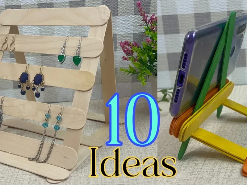 10 ایده خلاقانه برای ساخت کاردستی با چوب بستنی در خانه! 10 ایده خلاقانه برای ساخت کاردستی با چوب بستنی در خانه!