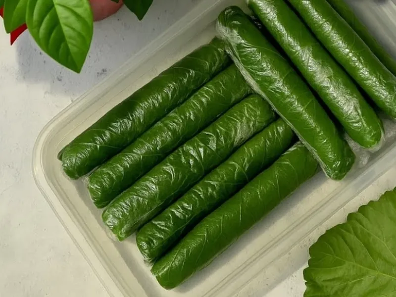 راحت ترین روش نگهداری برگ مو برای دلمه!