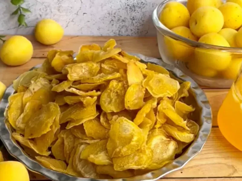 طرز تهیه برگه زردآلو خانگی یا قیسی خوشمزه / برگه زردالو