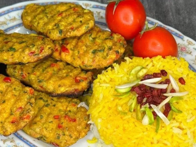 متفاوت ترین دستور پخت کباب کوبیده مرغ نرم و ابدار درفر : باسس فوق العاده خوشمزه