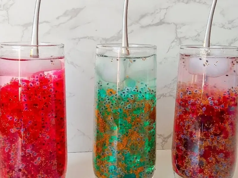 طرز تهیه شربت ژله ای خاکشیر مجلسی / شربت ژله ای خاص و متفاوت