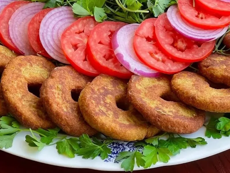 طرز تهیه شامی پوک و پفکی با لیه و گوشت / کم جذب روغن و خیلی خوشمزه