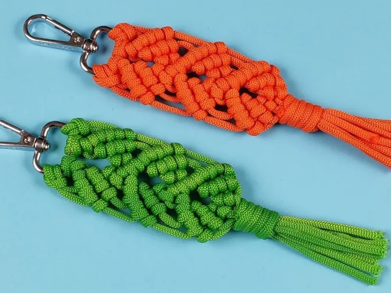 آموزش ساخت جاکلیدی زیبا با گره زدن!