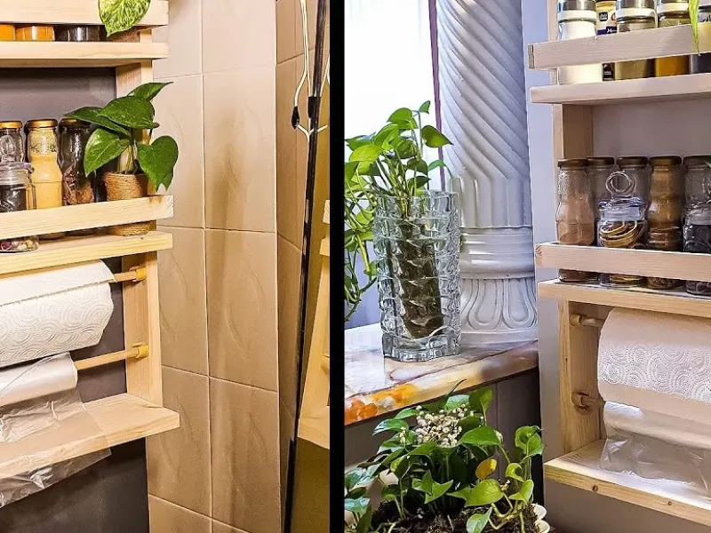 آموزش ساخت استند چوبی برای آشپزخانه!