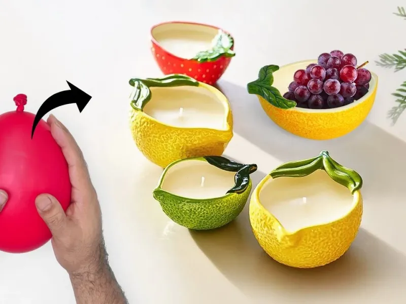 روش ساخت کاسه میوه شبیه به سرامیک!