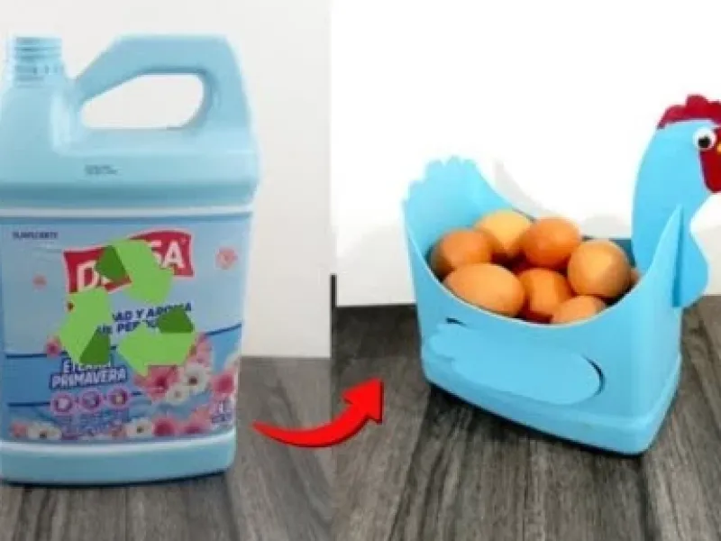 ساخت جا تخم مرغی شیک با گالن سفیدکننده!