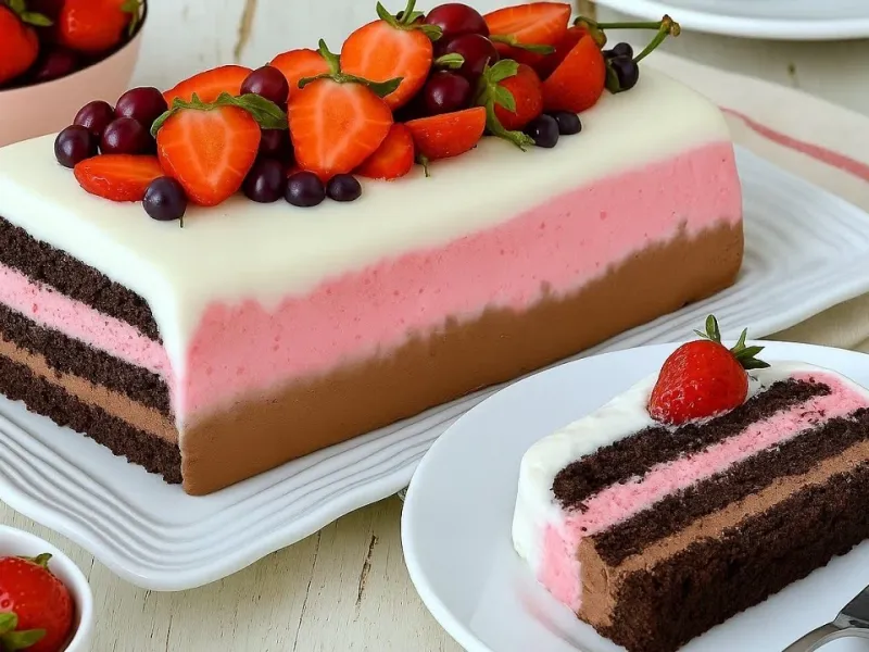 طرز تهیه کیک بستنی به سبک کافه و کافیشاپ دلچسب و خوشمزه!