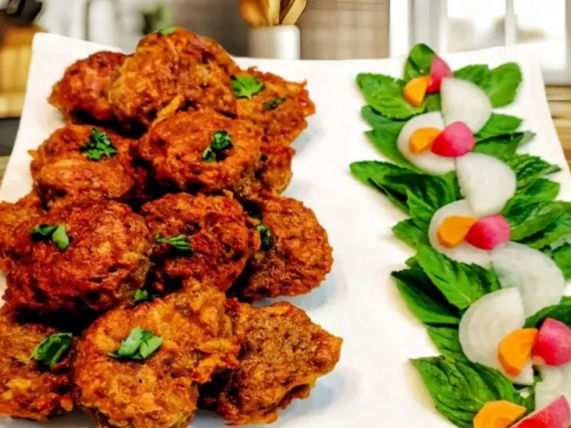 شام خوشمزه و فوری با بادمجون و سیب زمینی بدون گوشت و آسان