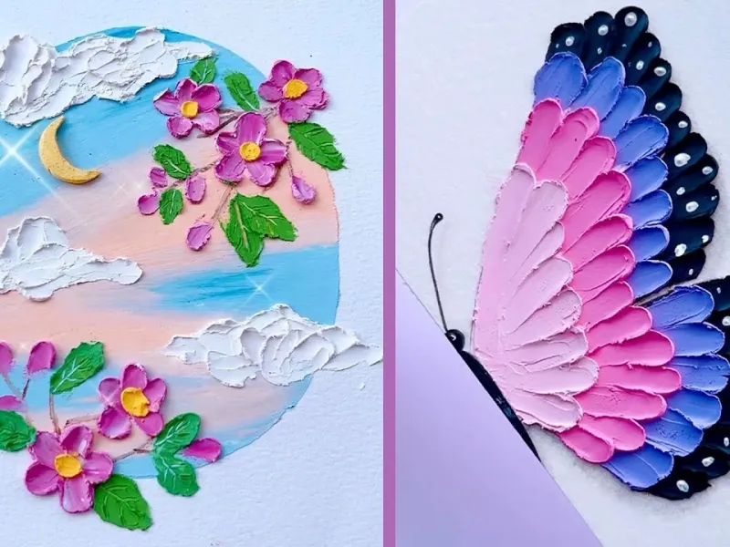 2 آثار هنری خیره کننده با تکنیک پاستل روغنی