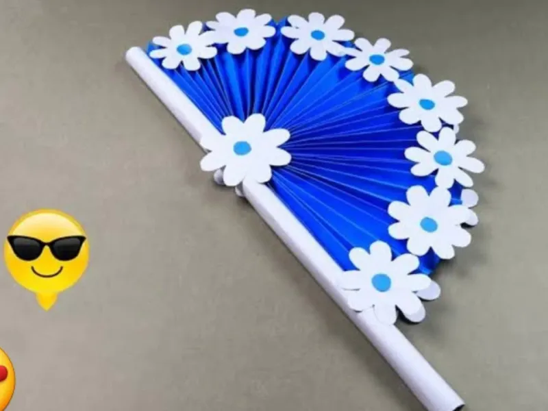 آموزش ساخت بادبزن کاغذی برای خنک کردن اتاق!