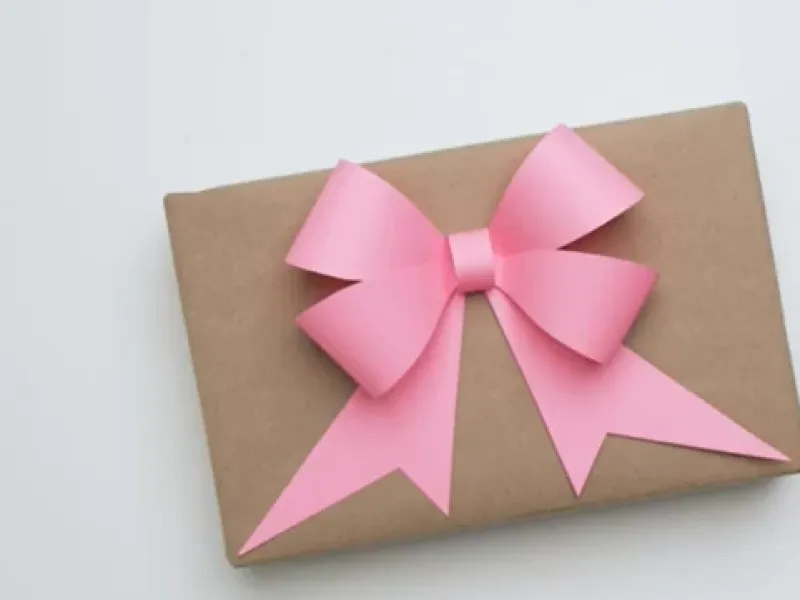 ساخت پاپیون کاغذی برای تزئین هدیه!
