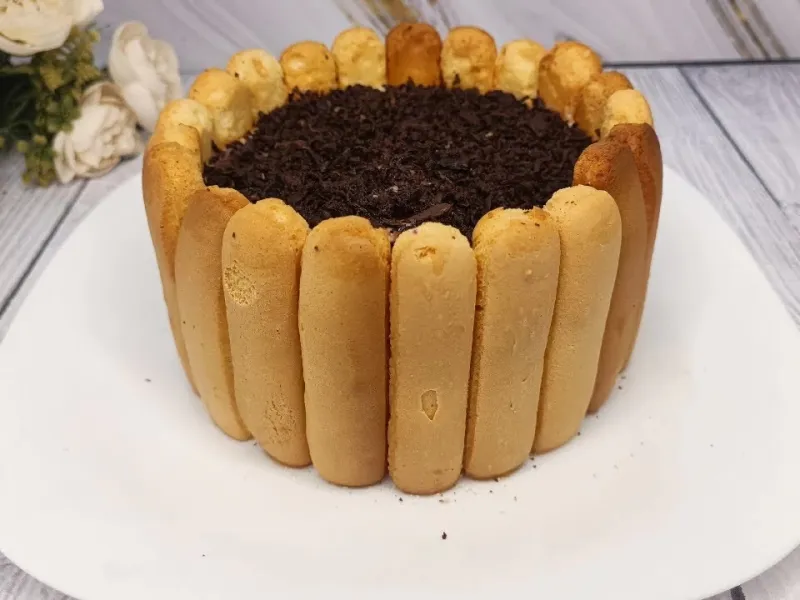 کیک دسری بدون فر با دیواره بیسکویتی / مجلسی راحت و خوشمزه