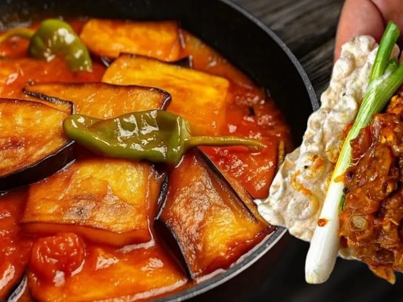 بادمجان رو اینجوری درست کن همه عاشقش میشن دو غذای گیاهی خوشمزه !