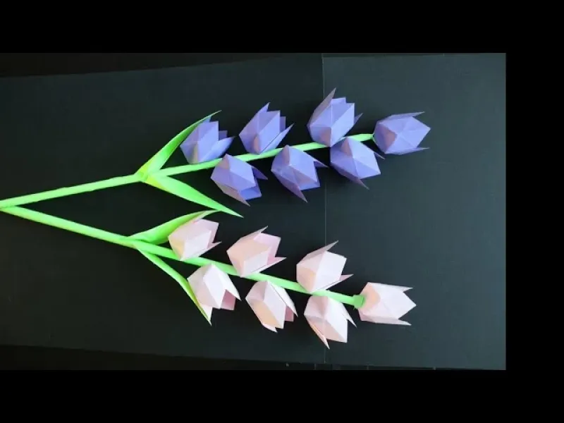 در چند دقیقه گل های کاغذی زیبا بسازید! سرگرمی برای کودکان و بزرگسالان!
