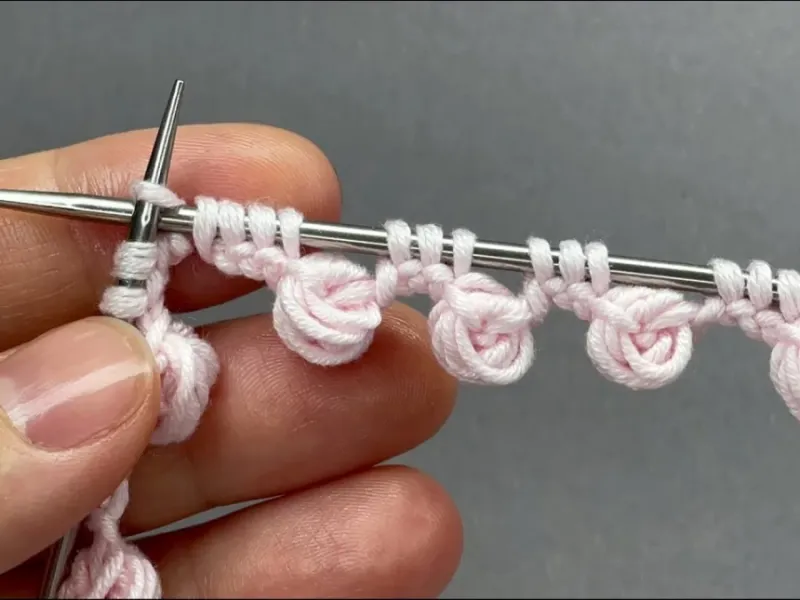 ببینید چقدر زیبا می توانید ببافید/ به راحتی طرح گل رز ببافید!