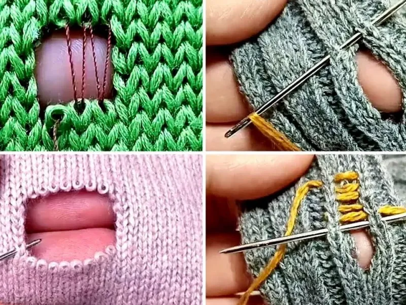 3 ساده ترین راه برای ترمیم سوراخ های ژاکت بافتنی در خانه خودتان!