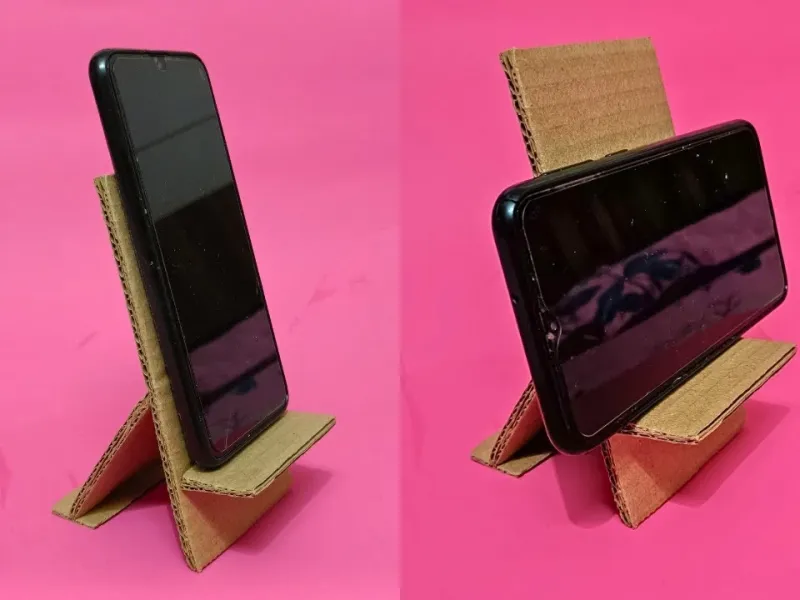 کاردستی مقوایی / نحوه ساخت پایه موبایل با مقوا!