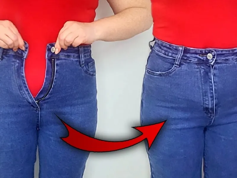 چگونه می توان شلوار جین که از قسمت کمر تنگ شده است را بزرگ کرد!