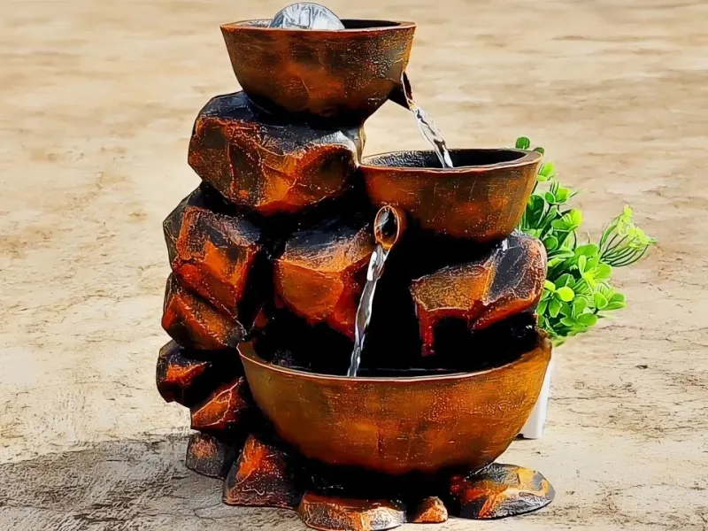 ساخت آسان و ساده آبنمای سرپوشیده | بهترین آبنماهای داخلی دست ساز!