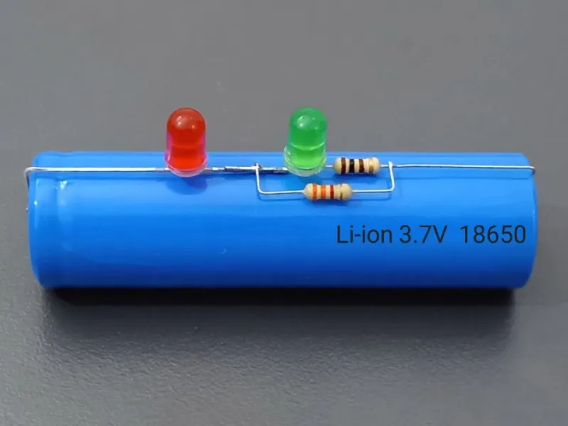 طرز ساخت نشانگر سطح شارژ باتری 3.7 ولت!