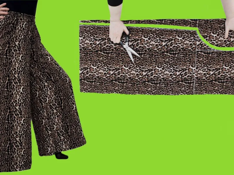 99.9% زنان هندی به این روش بسیار آسان شلوارهای گشاد را می دوزند!