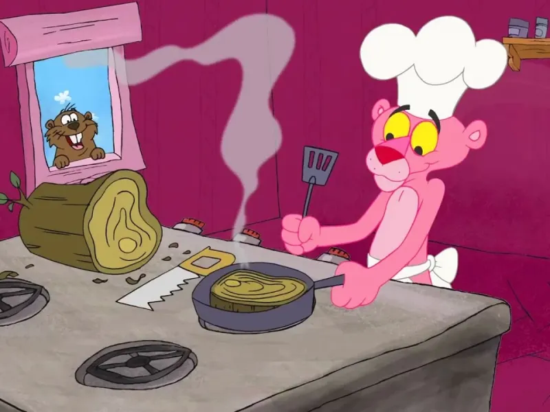 پلنگ صورتی به سبک اسپانیایی/ نجات خانه پلنگ صورتی !