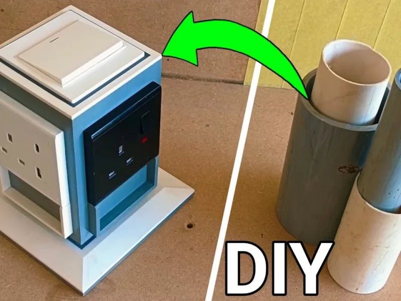ساخت مکعب پریز های برقی خانگی با لوله های PVC!
