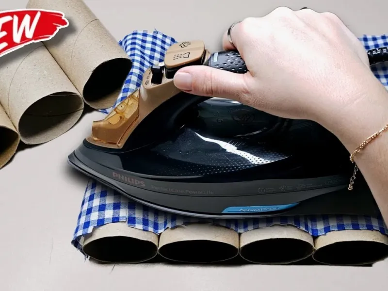 مقواهای دستمال توالت را اتو کنید نتیجه عالی خواهد بود!